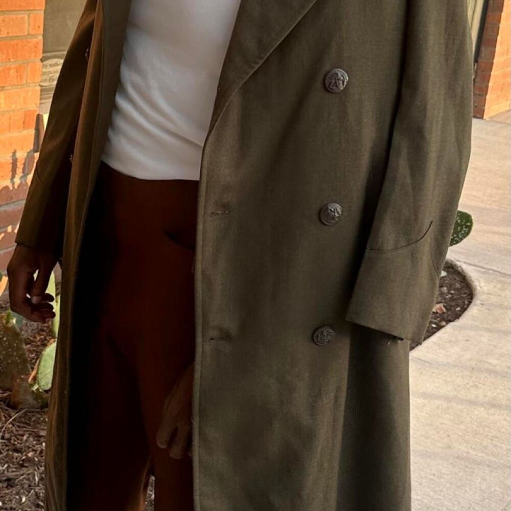 1930s wool overcoat in olive 72df